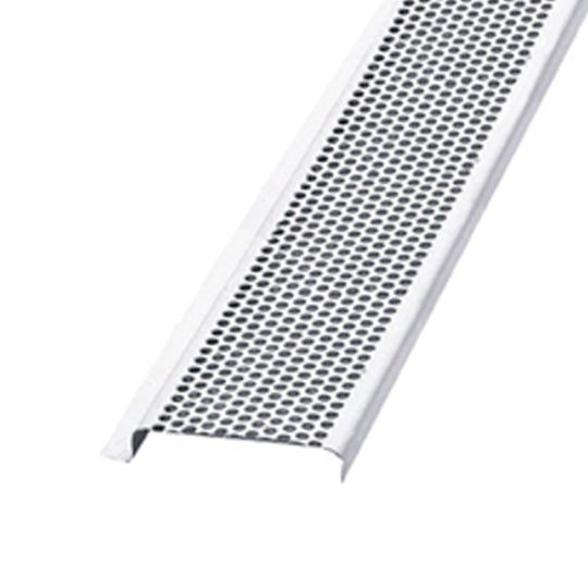 Perforated PVC Continuous Soffit Vent - Retrofit Double Leg Return