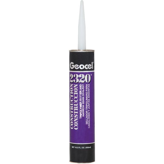 2320 Construction Tripolymer Gutter & Narrow Seam Sealant - 10.3 Fl. Oz. Cartridge