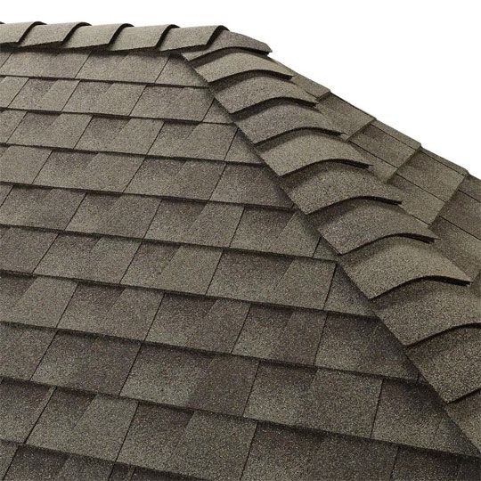 Z Ridge Options GAF 10 in x 40 in Z-Ridge Distinctive Ridge Cap Shingles Slate
