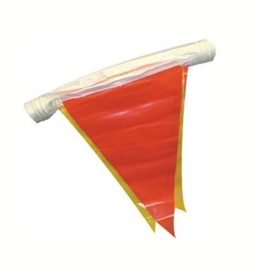 100' Warning Pennant Flags