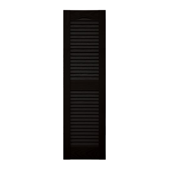 59.0 in x 18.0 in Standard Cathedral Top Open Louver Shutter