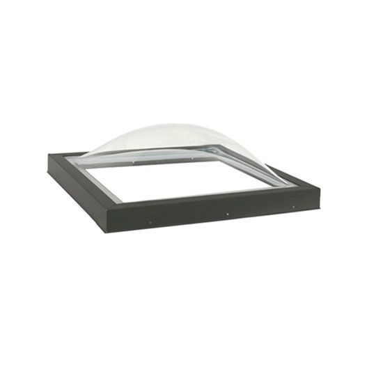 Commercial Fixed Curb-Mounted Skylight with Aluminum Cladding & Clear Over White Glass