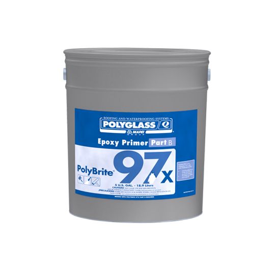 Polyglass PolyBrite® 97X Epoxy Primer - Part-B 5 gal pail Dark Grey