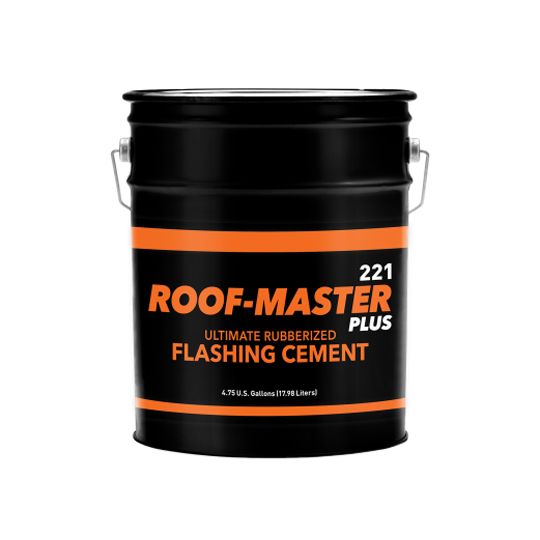 Roof-Master Plus Ultimate Rubberized Flashing Cement - 5 Gallon Pail