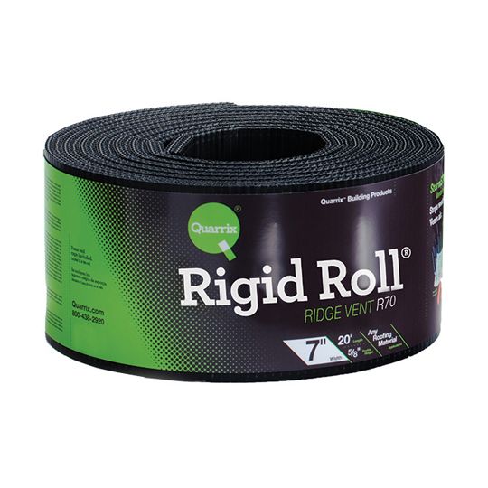 11-1/4" x 20' Rigid Roll® Ridge Vent with Coil Nails