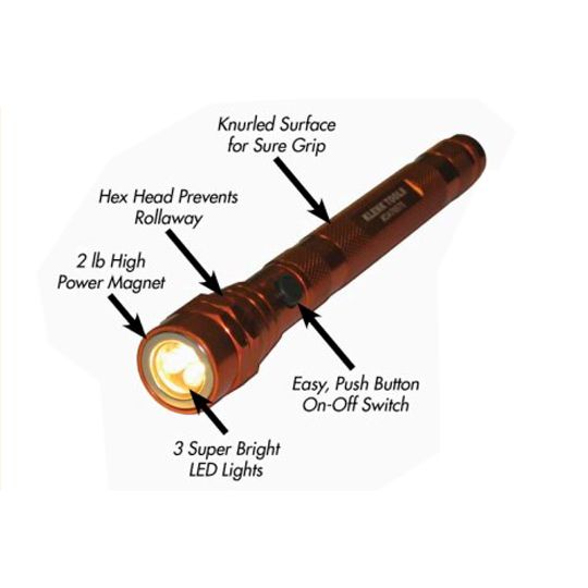 Telescoping Magnetic Lighted Flashlight