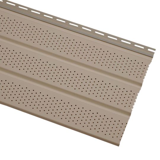 Triple 4" Economy Soffit Ventilated Vinyl Panel