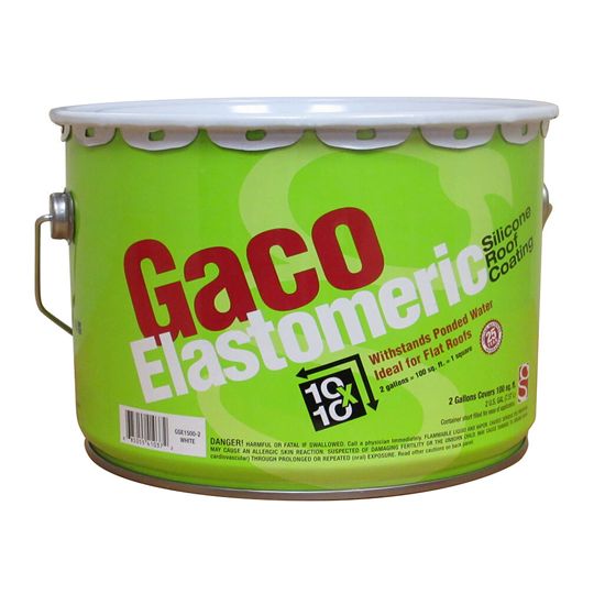 GacoElastomeric Silicone Roof Coating - 2 Gallon Pail