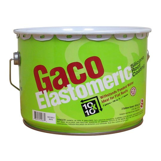 GacoElastomeric 100 Silicone Roof Coating - 2 Gallon Pail