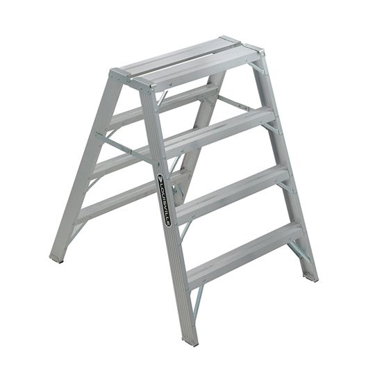 4' Aluminum Sawhorse Ladder - 300 Lb. Load Capacity