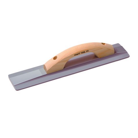 18" x 3-1/4" Square End Magnesium Hand Float with Wood Handle