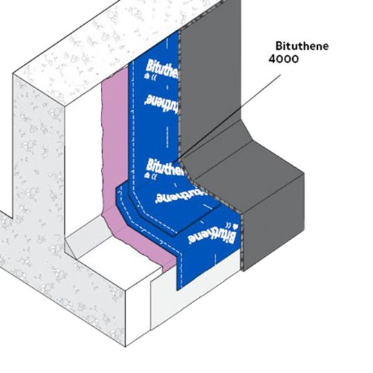 6" x 66.7' Bituthene® 4000 Membrane without Ripcord