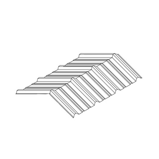 Under Ridge Upper Ridge Panel Metal Sales 26 Gauge x 3' R-Panel Formed Ridge