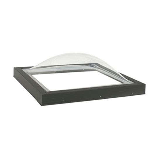 Double Dome Curb-Mounted Skylight with Clear over Clear Glazing