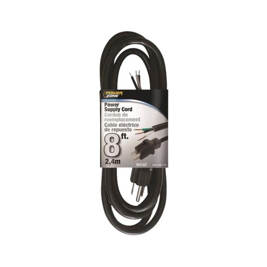 16/3 x 8' SJTW Power Supply Cord