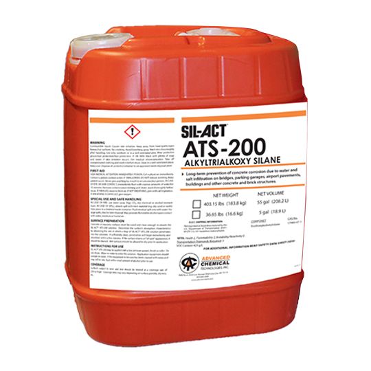 SIL-ACT® ATS-200 LV (Low-VOC) Penetrating Silane Waterproofing Treatment - 5 Gallon Pail