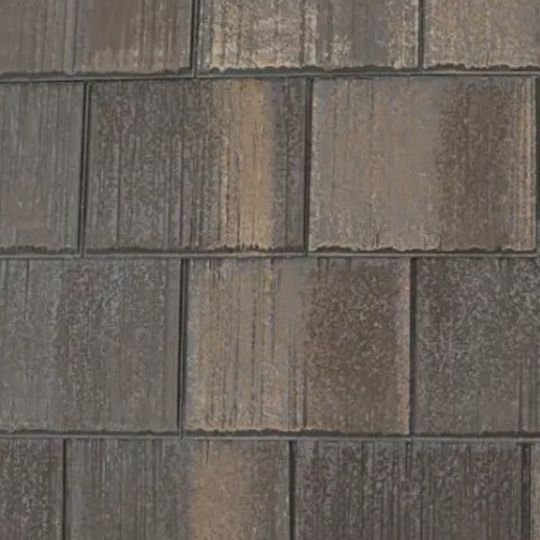 Hand Split Shingles F-Wave REVIA™ Hand-Split Shake Synthetic Roofing Shingles Castlewood Brown