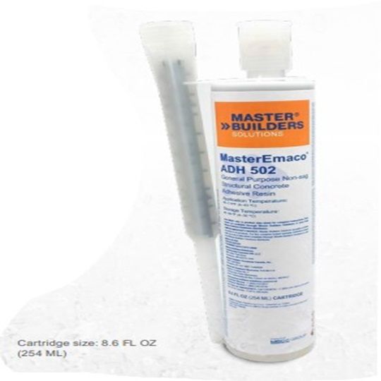 MasterEmaco ADH 502 Non-Sag Epoxy Adhesive - 8.6 Oz. Tube