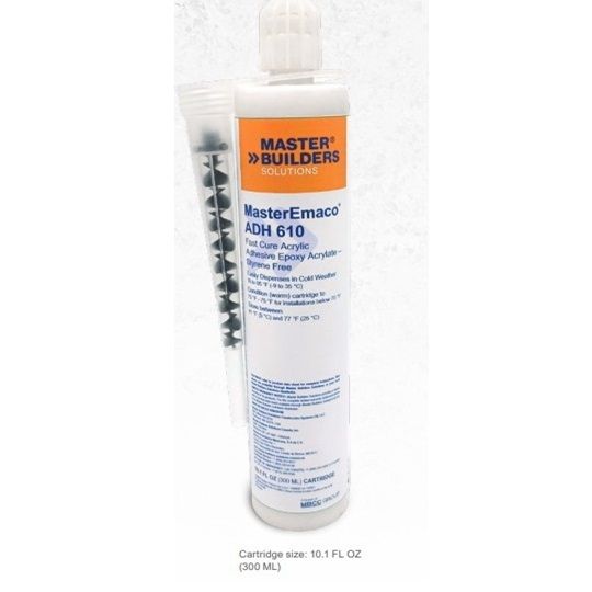 MasterEmaco ADH 610 Two-Component Acrylic Adhesive - 10 Oz. Tube