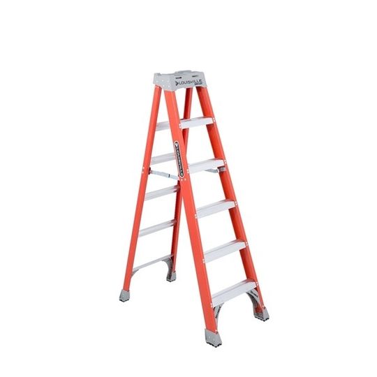 Louisville FS1506 Xtra HD Fiberglass Step Ladder - 6'