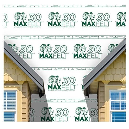 MaxFelt 30 Synthetic Roofing Underlayment - 10 SQ. Roll