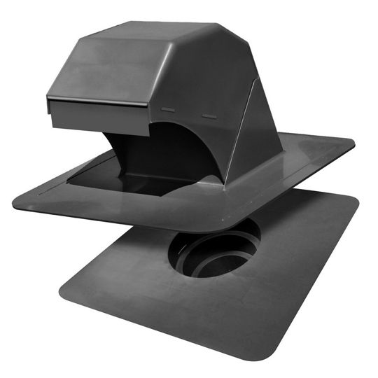 Duraflo® Gooseneck Roof Dryer Exhaust Vent with Collar