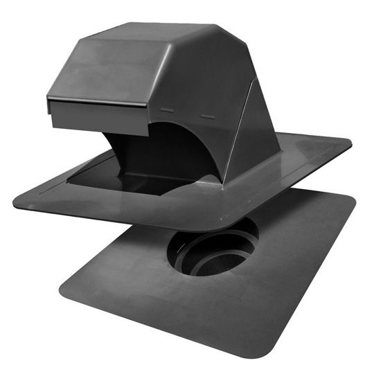 Duraflo® Gooseneck Bathroom Exhaust Vent with Collar