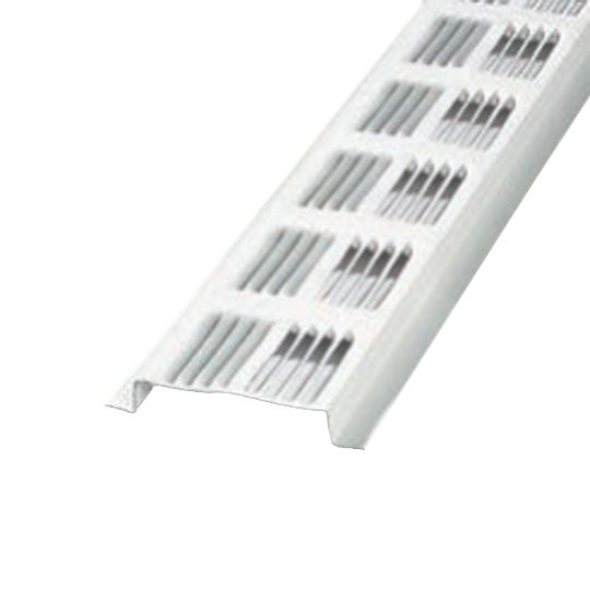 Louvered Aluminum Continuous Soffit Vent - Retrofit Double Leg Return