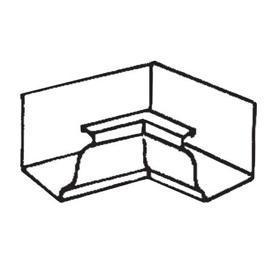 5" K-Style Inside Painted Aluminum 90° Box Miter