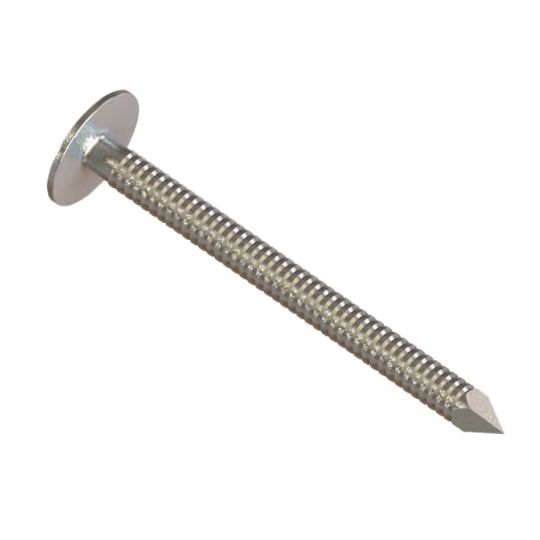 1-1/4" Stainless Steel Ring Shank Roofing Nails - 50 Lb. Carton
