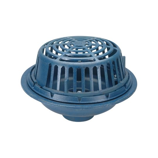 ZC100 15" Diameter x 6" Main Roof Drain Galvanized Cast Iron with No Hub