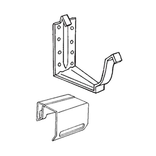 5" 40K Painted Aluminum Fascia Hanger with Snap Strap