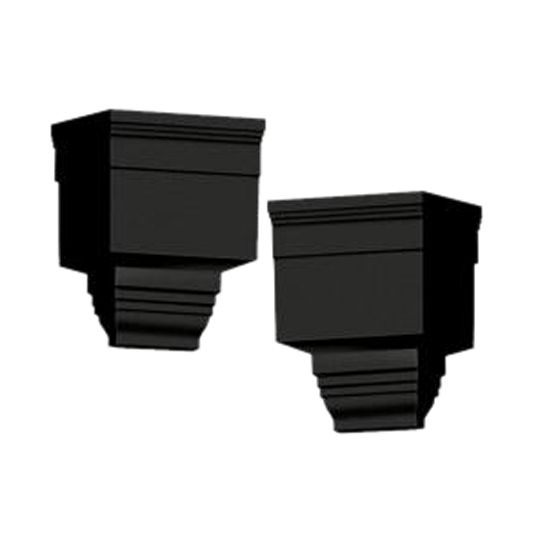 Exterior Dentil Trim Left and Right End Cap Kit