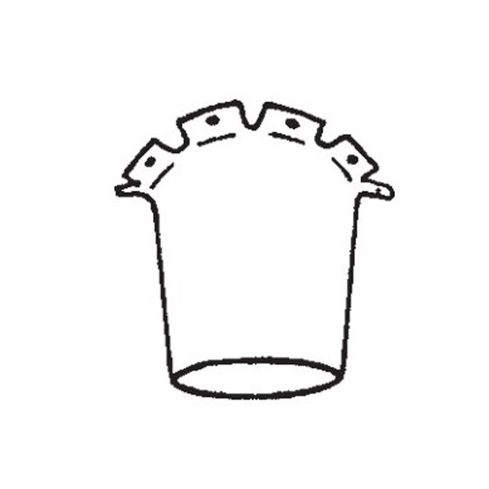 4" Half Round Painted Aluminum Wide Flange B-Style Outlet