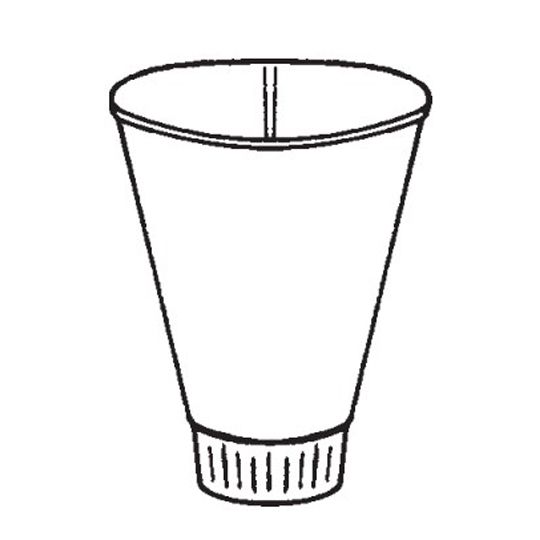3" Painted Aluminum Oval Funnel