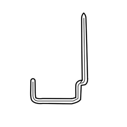 3" x 4" Square Painted Galvanized Steel Sickle Hook for Brick