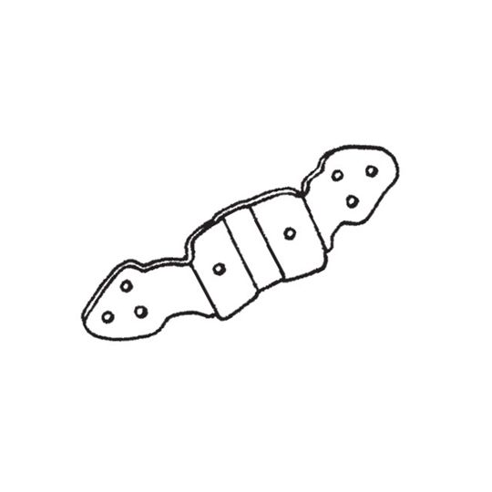 #31 Painted Aluminum Pipe Cleat