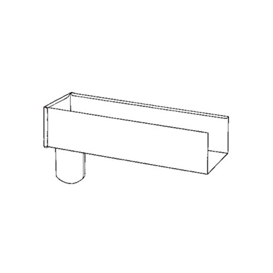 4" x 16" Regular (Open) Painted Aluminum Eave Box