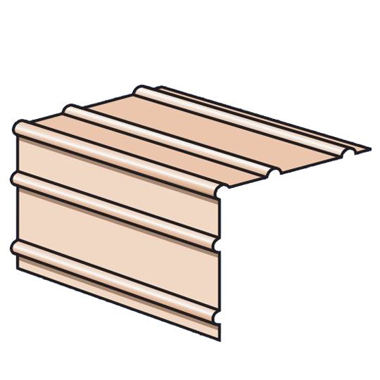 .019" E4 Painted Aluminum Roofers Angle