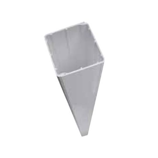 1-1/2" x 5" Painted Aluminum Short Gutter Wedge