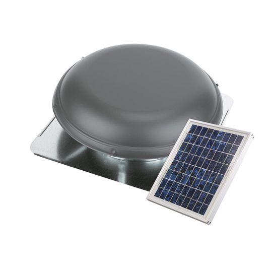 Solar Powered Attic Ventilator Roof-Mount Metal with Separate Solar Panel