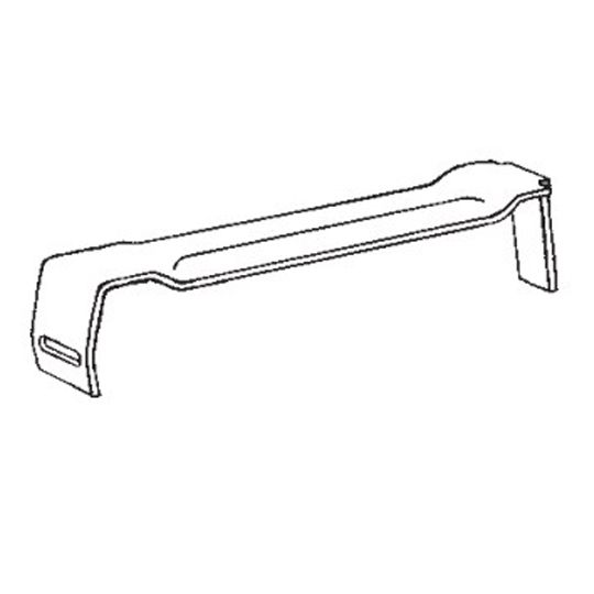 5" K-Style Painted Aluminum Crossbar for Premium Fascia Hanger