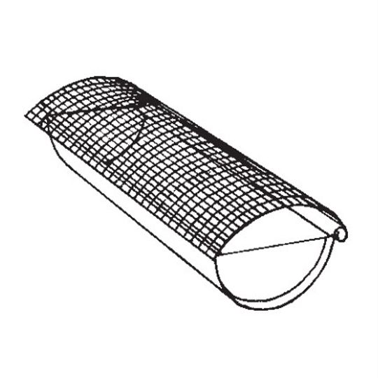 6" x 3' Half Round Hinged Copper Gutter Guard