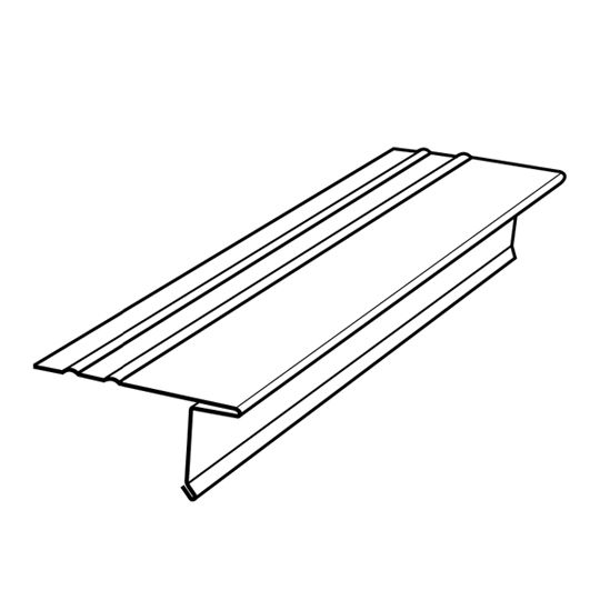 Aluminum Drip Edge with 1-1/2" Face