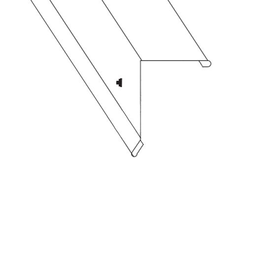 24 Gauge 3" Gable Trim - Painted Steel