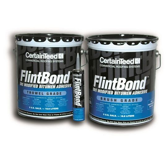 FlintBond Modified Bitumen Brush Grade Adhesive - 5 Gallon Pail
