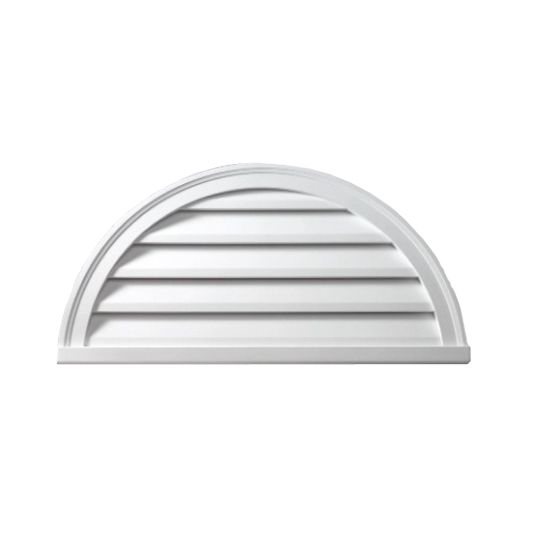 32" Functional Half Round Louver