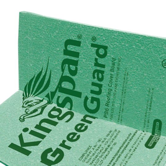 3/8" x 4' x 50' GreenGuard® PB6 Fanfold Roofing Cover Board