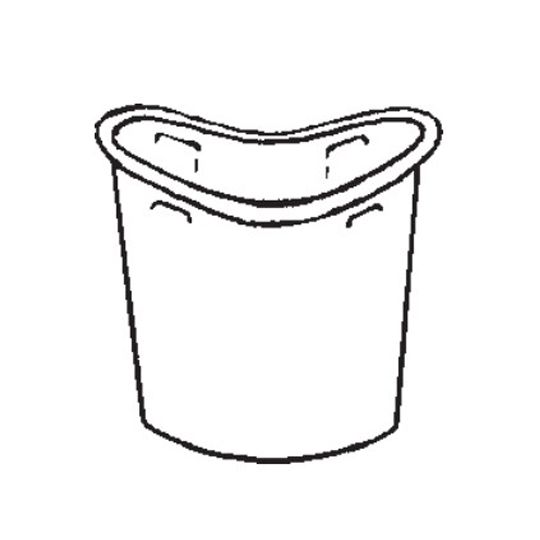 4" Half Round Painted Aluminum B-Style Outlet