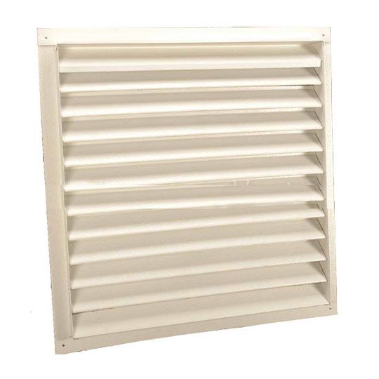 24" x 24" 200-Series Square Recess Mount Gable Louver